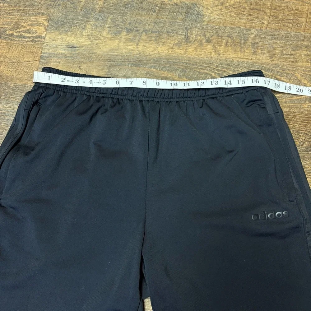 Adidas Essentials 3-Stripes Tapered Track Pants Black/Black Stripe Mens XL Gym